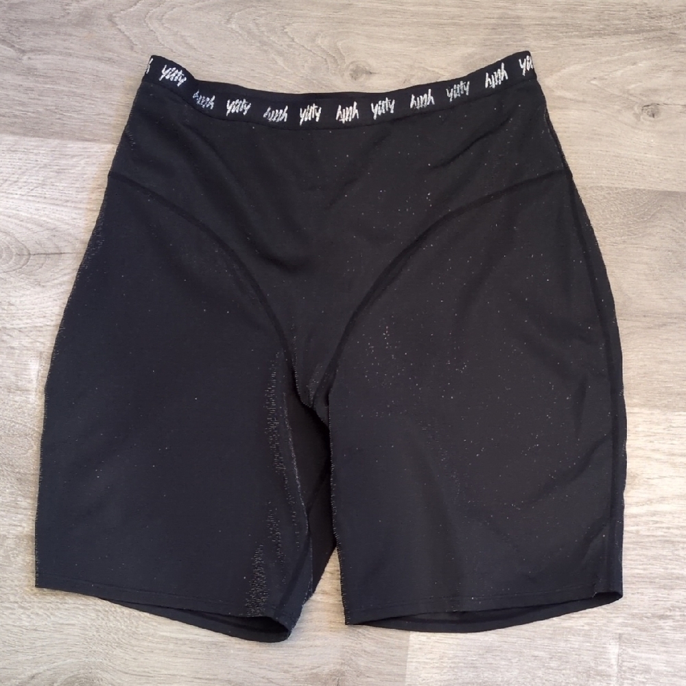 Yitty Spotlight Shaping High Waist Short, shimmer black, 1X